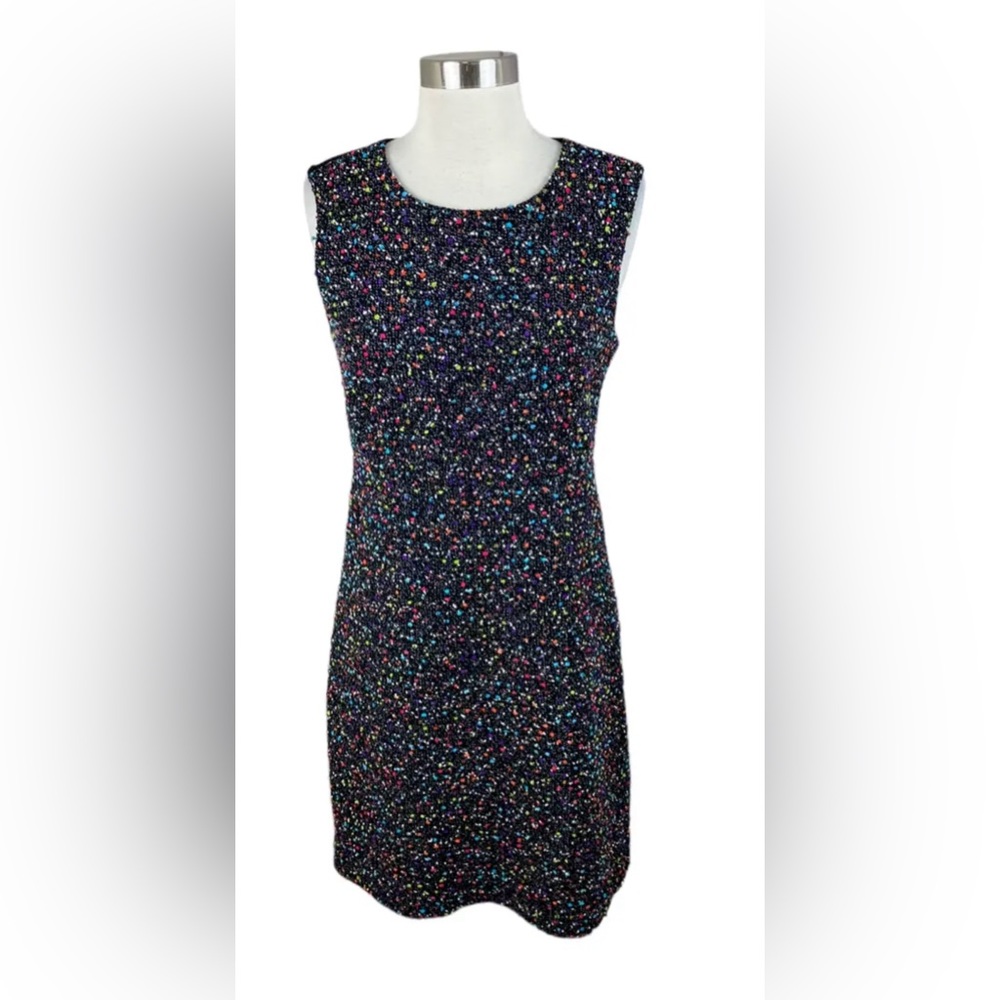 DIANE VON FURSTENBERG DVF Carrie
Two Tweed Dress Boucle Dot A-Line